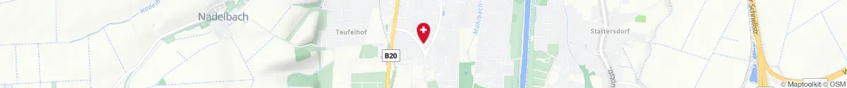 Kartendarstellung des Standorts für Apotheke Süd in 3100 Sankt Pölten